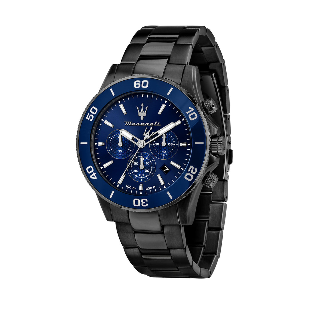 Maserati Competizione Diver Chronograph Blue Dial Grey Men&