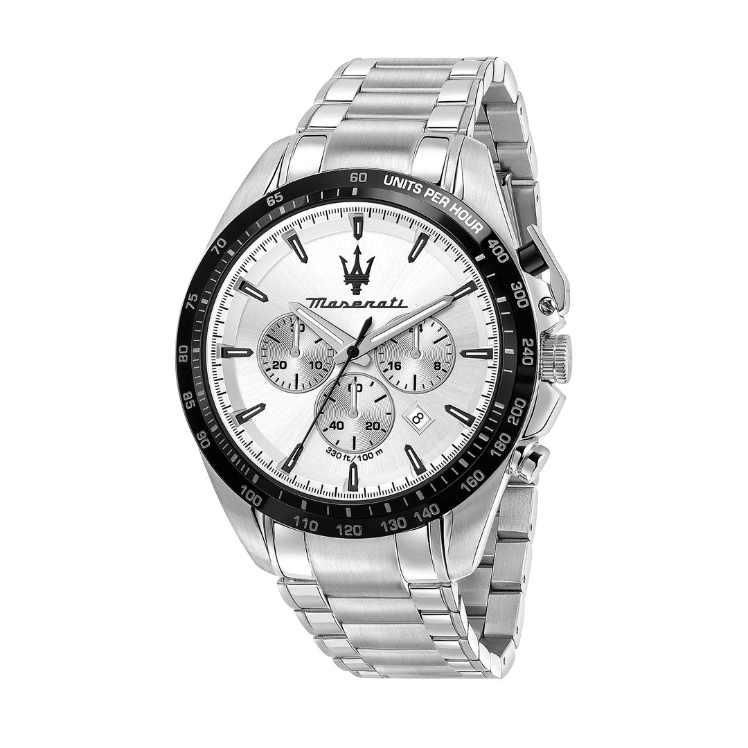 Maserati Traguardo Chronograph Silver Dial Silver Men&