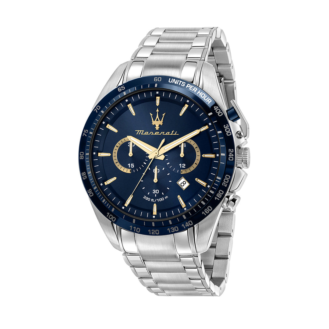 Maserati Traguardo Limited Edition Chronograph Blue Dial Silver Men&