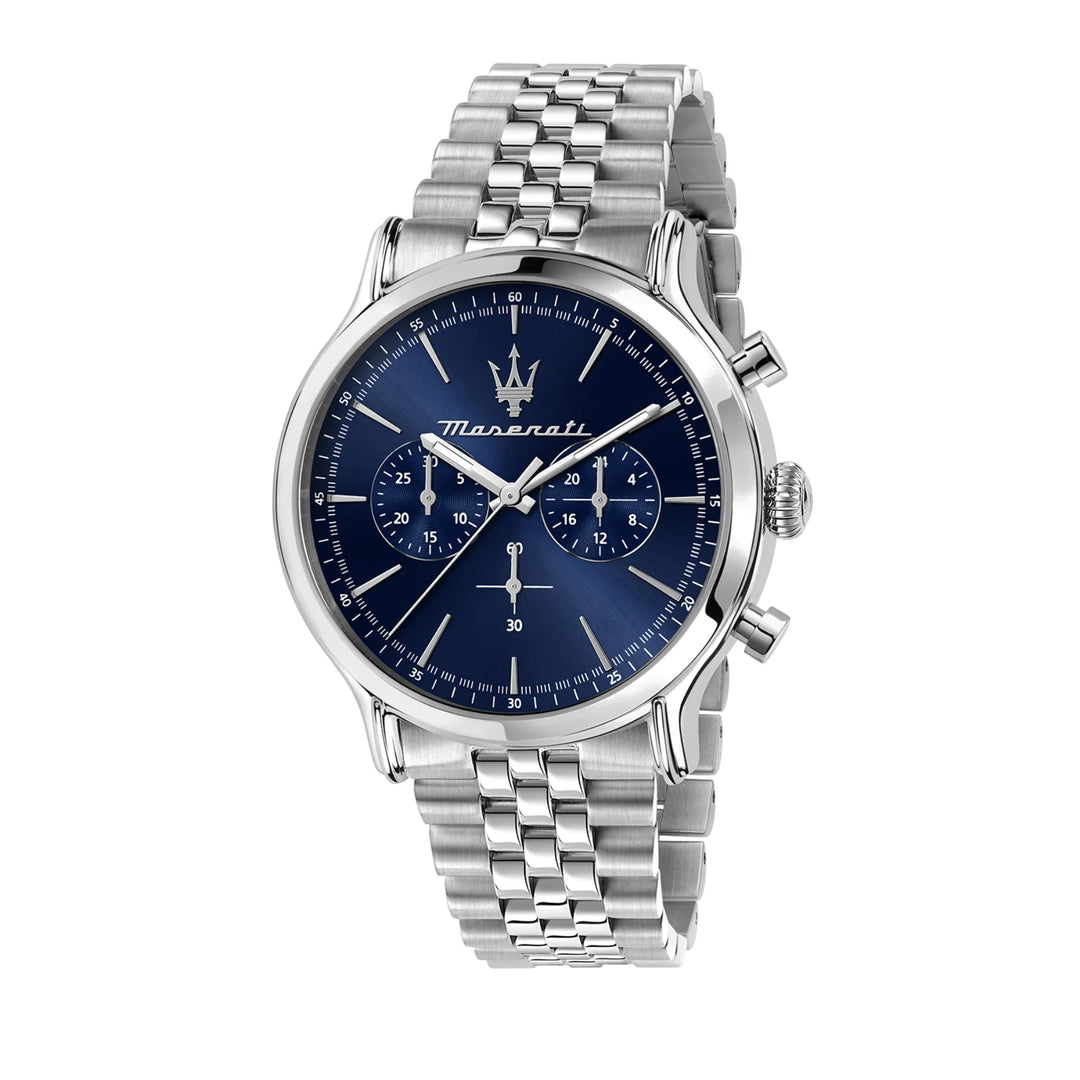 Maserati Epoca Chronograph Blue Dial Silver Men&