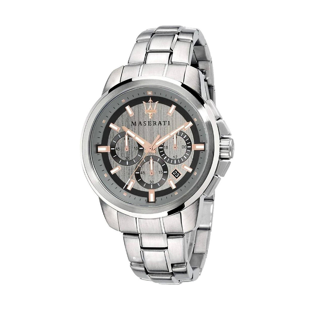 Maserati Successo Chronograph Silver Dial Silver Men&