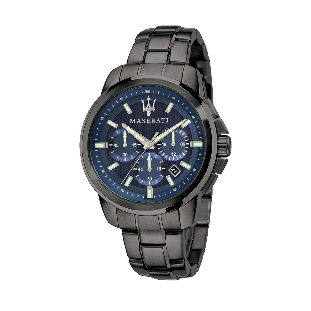 Maserati Successo Chronograph Blue Dial Silver Men&