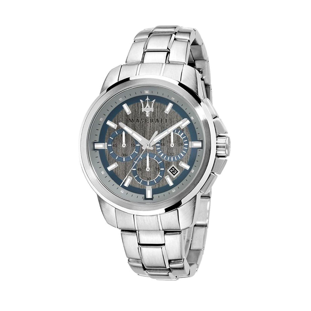 Maserati Successo Chronograph Black Dial Silver Men&