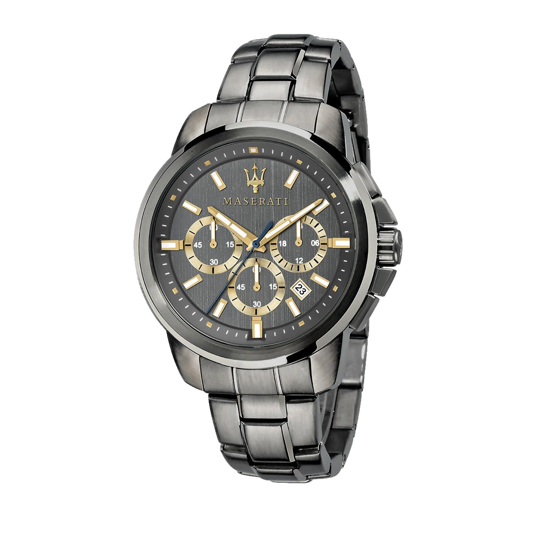 Maserati Successo Chronograph GMT Grey Dial Gunmetal Men&