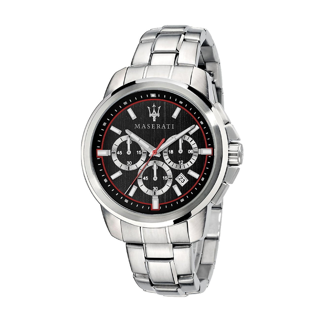 Maserati Successo Chronograph Blue Dial Silver Gold Men&