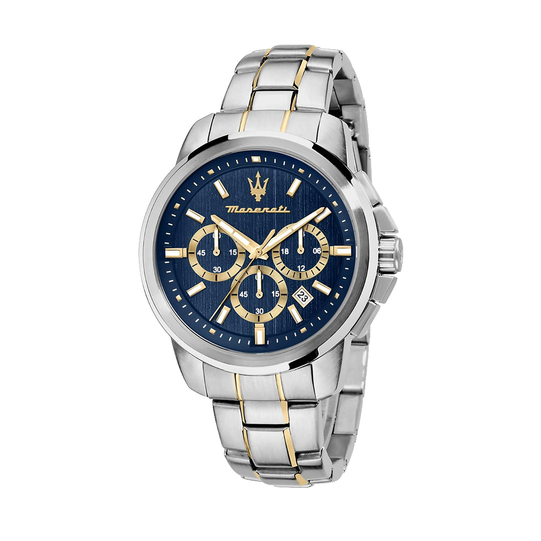 Maserati Successo Blue Dial Two-Tone Men&