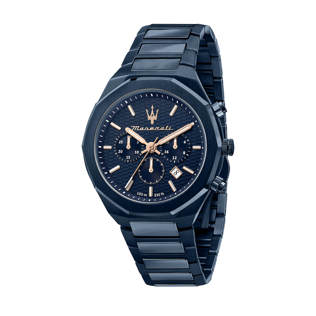 Maserati Stile Chronograph Blue Dial Blue Men&