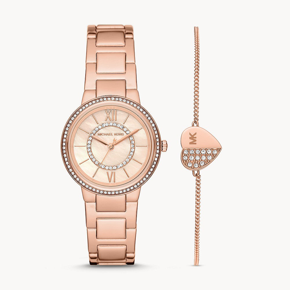 Michael Kors Gabbi Rose Gold Stainless Steel Women&