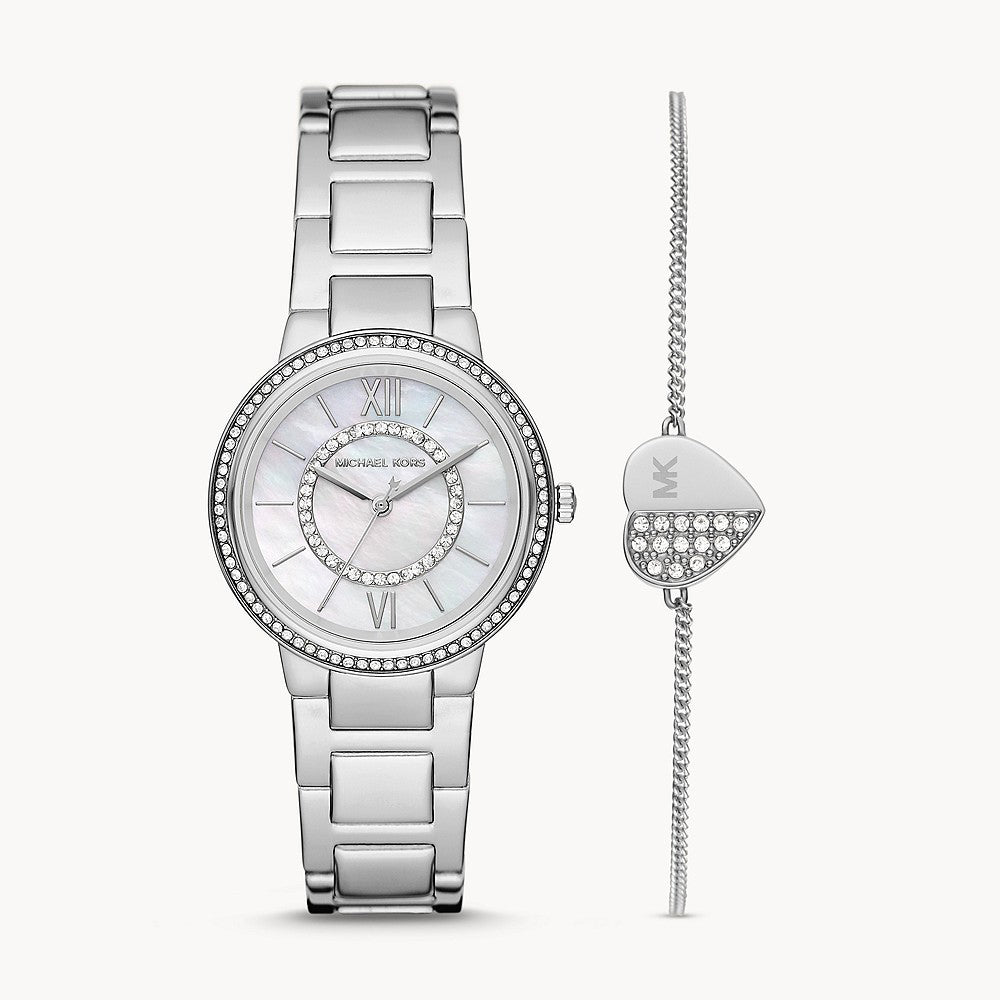Michael Kors Gabbi Silver Stainless Steel Women&