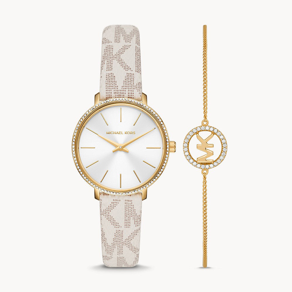 Michael Kors Pyper Two-Hand Vanilla Pvc Women&