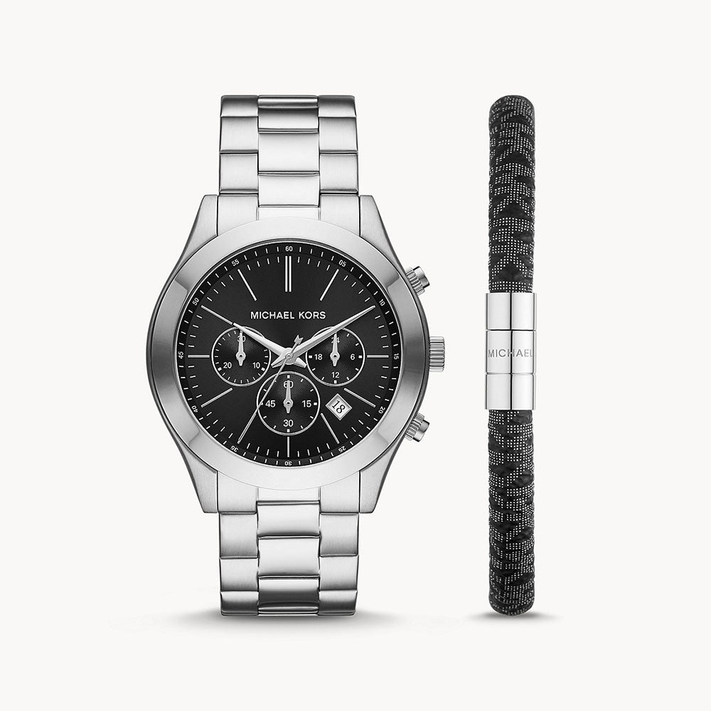 Michael Kors Slim Runway Chronograph Stainless Steel Men&