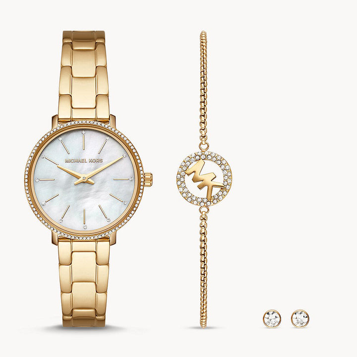Michael Kors Pyper Two-Hand Gold-Tone Stainless Steel Women&