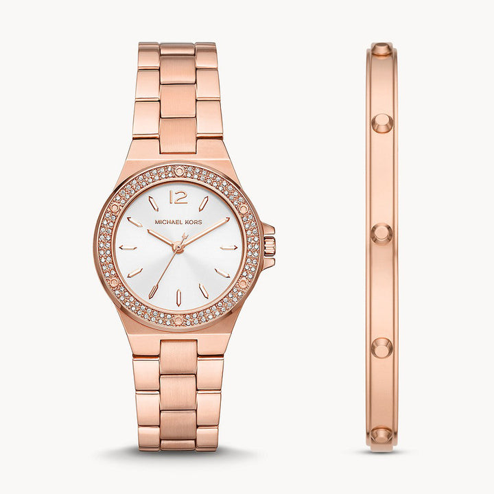 Michael Kors Lennox Rose Gold Stainless Steel Set Women&