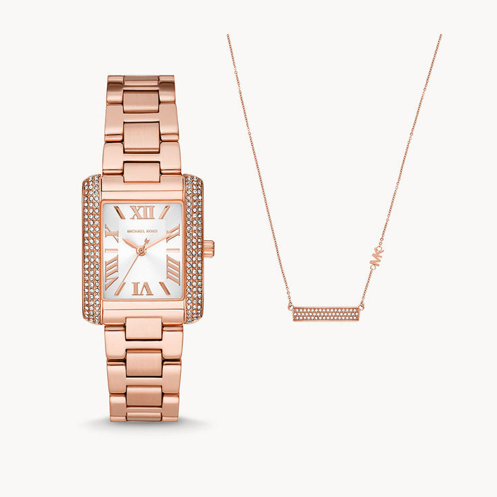 Michael Kors Emery Rose Gold Stainless Steel Women&