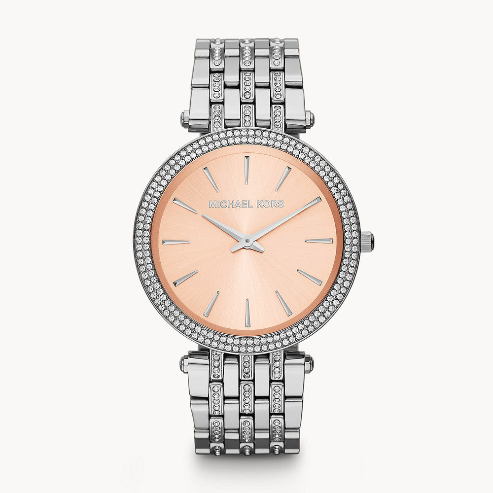 Michael Kors Darci Three-Hand Stainless Steel Women&
