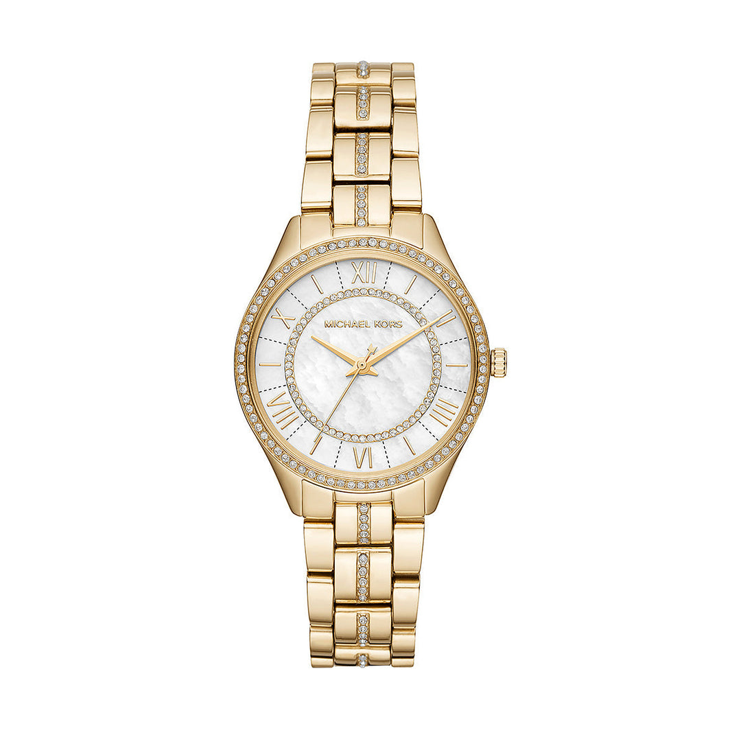 Michael Kors Lauryn Mother of Pearl Dial Gold-Tone Women&