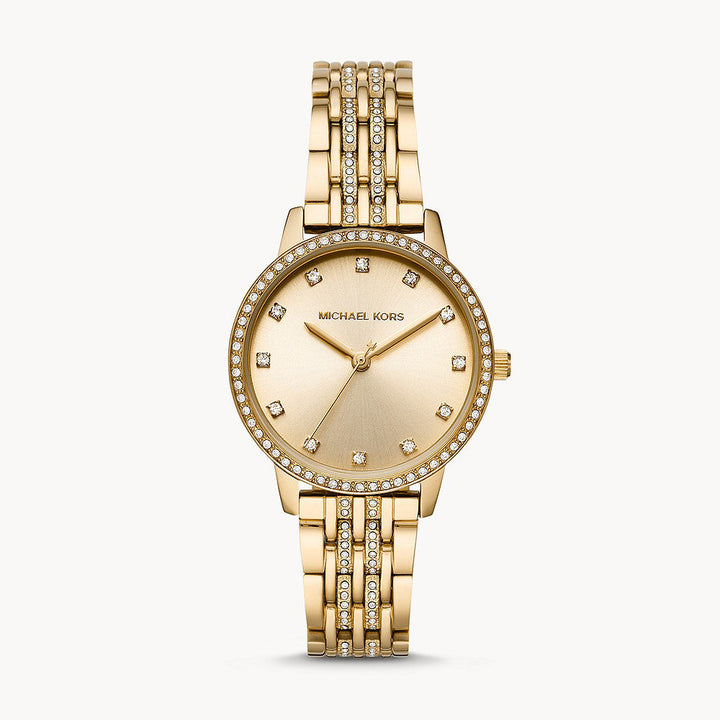 Michael Kors Melissa Three-Hand Gold-Tone Stainless Steel Women's Watch - MK4368