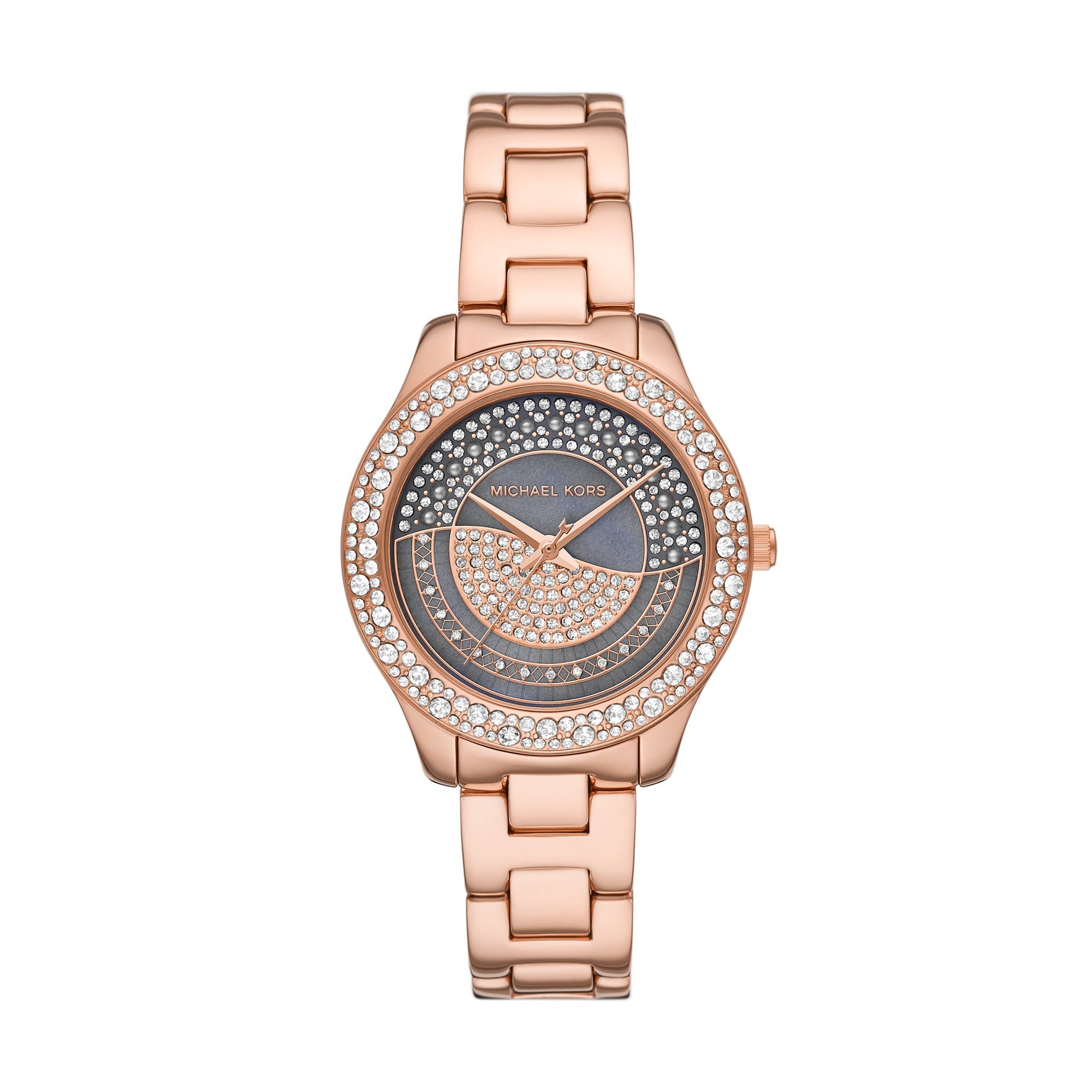 Michael Kors Mother of Pearl Analog Women's Watch Gold Plated Metal Br ...