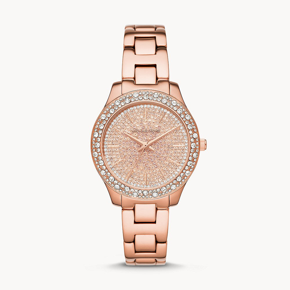 Michael Kors Liliane Rose Gold Stainless Steel Women&