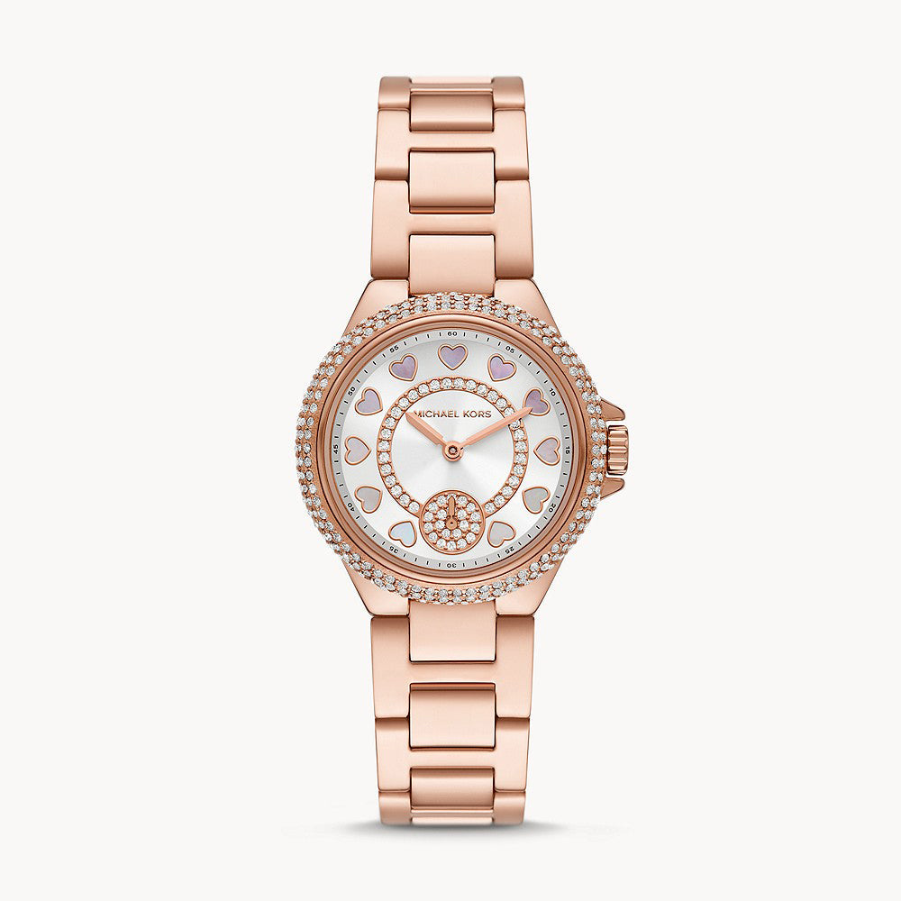 Michael Kors Camille Rose Gold Stainless Steel Women&
