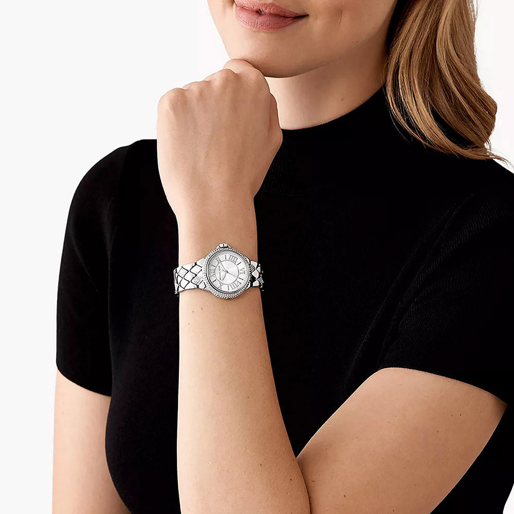 Michael Kors Camille Silver Stainless Steel Women&