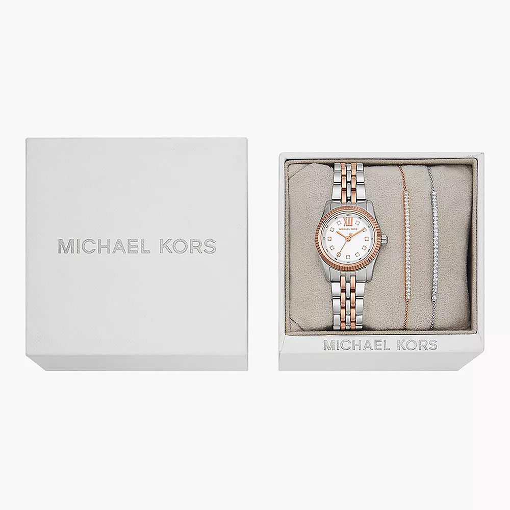 Michael Kors Lexington Silver Stainless Steel Women&