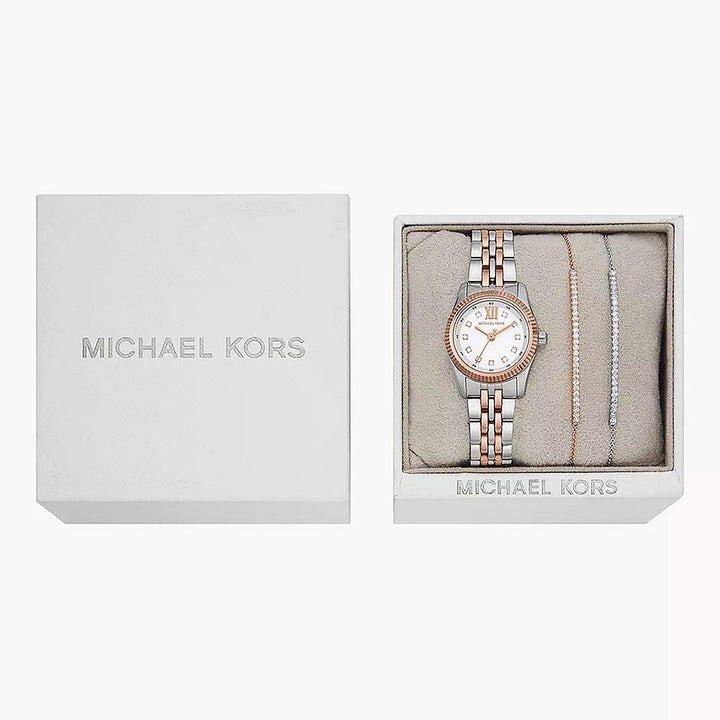 Michael Kors Lexington Silver Stainless Steel Women&