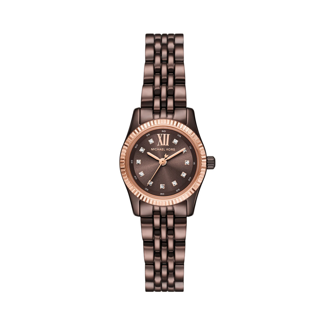 Michael Kors Ladies Brown Stainless Steel Women&