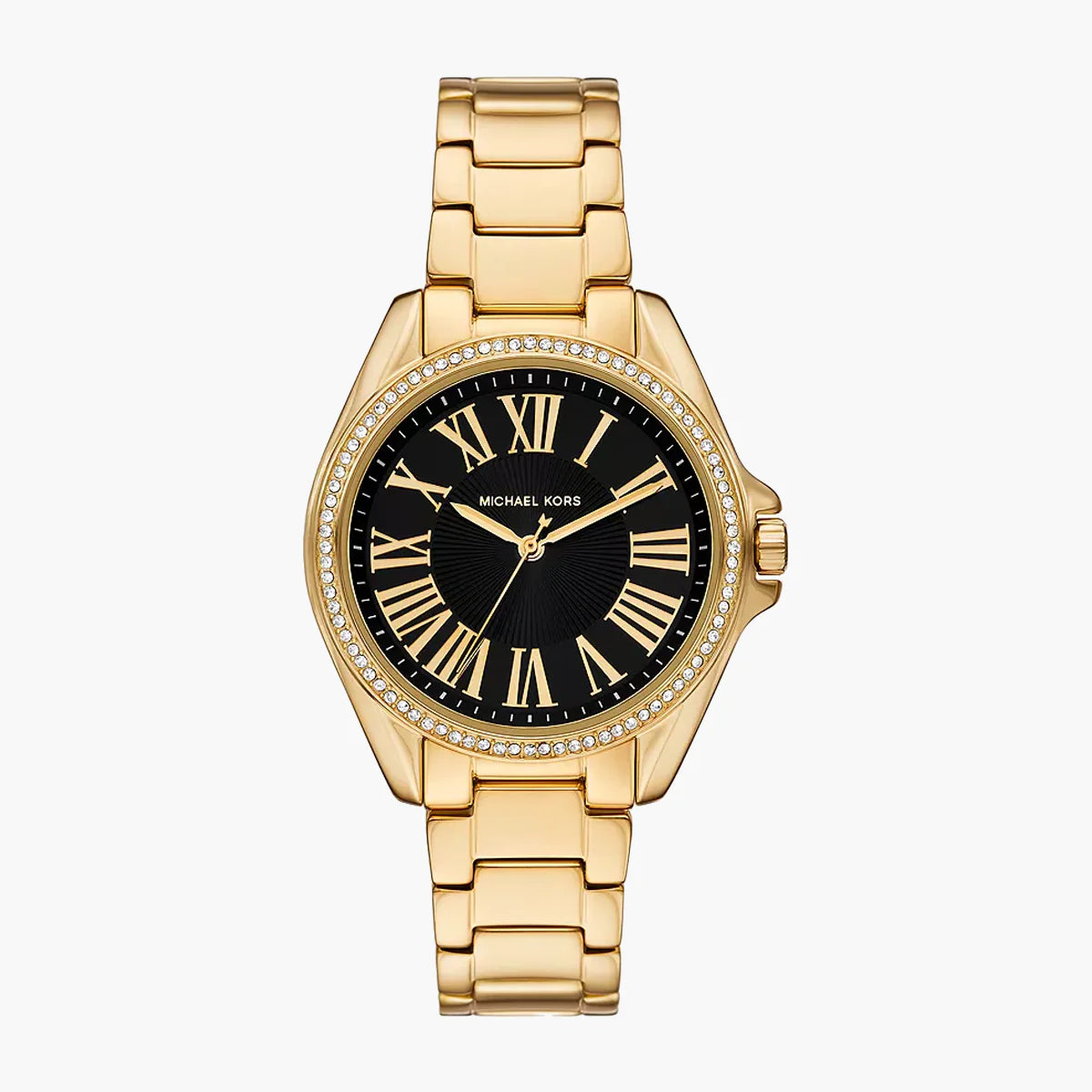Michael Kors Kacie Three-Hand Gold-Tone Stainless Steel Watch – Jacobs ...