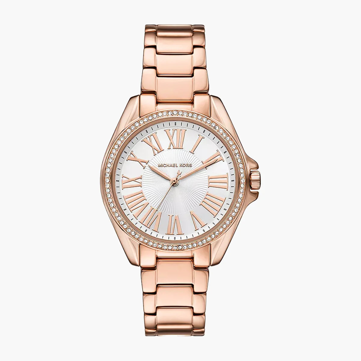 Michael Kors Kacie Three-Hand Rose Gold-Tone Stainless Steel Watch ...
