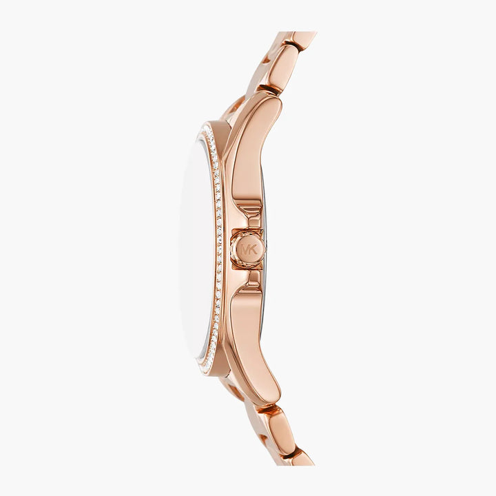 Michael Kors Kacie Three-Hand Rose Gold-Tone Stainless Steel Watch