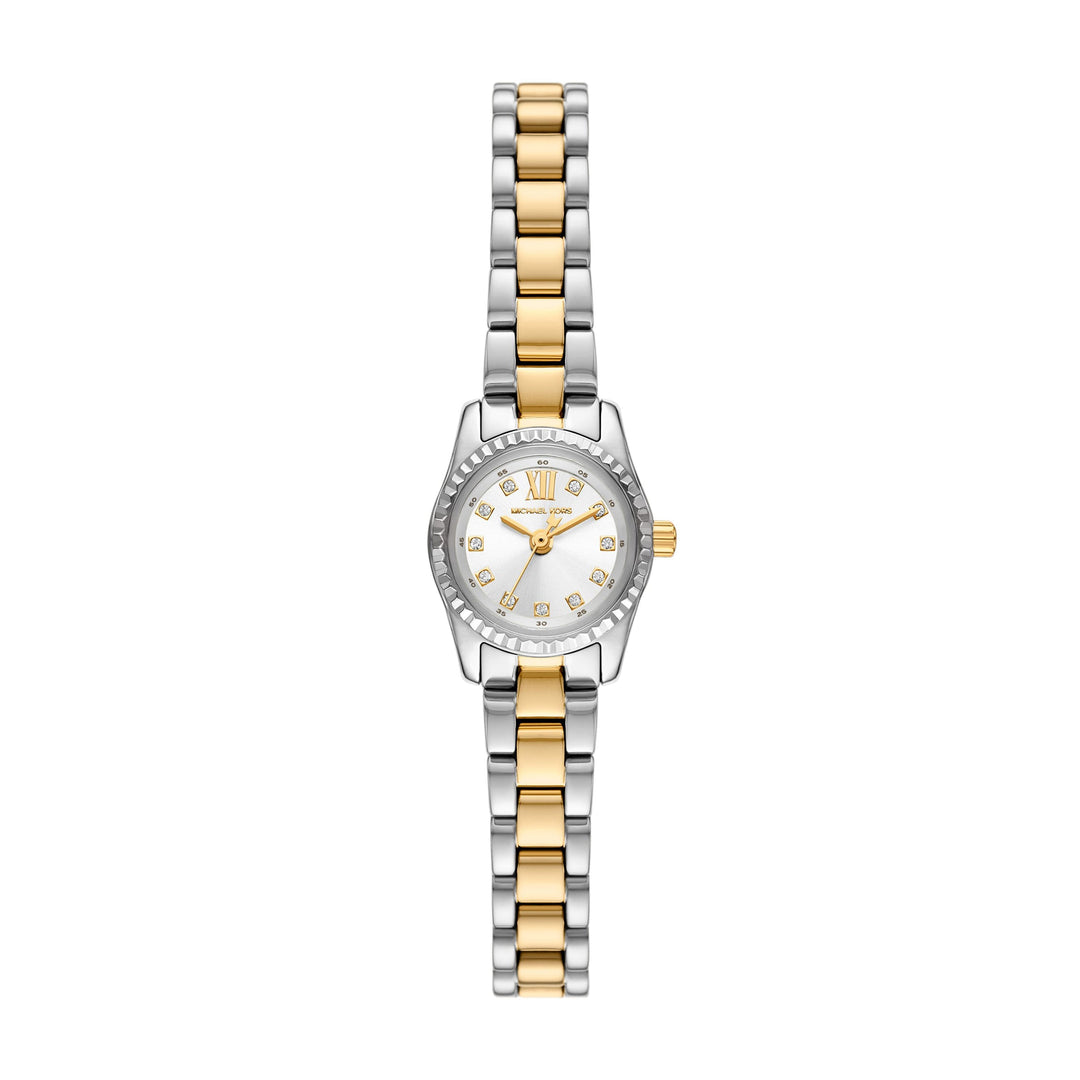 Michael Kors Micro Lexington Pavé Two-Tone Watch