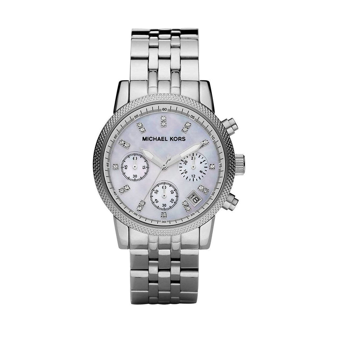 Michael Kors Ritz Chronograph Mother of Pearl Dial Two-Tone Women&
