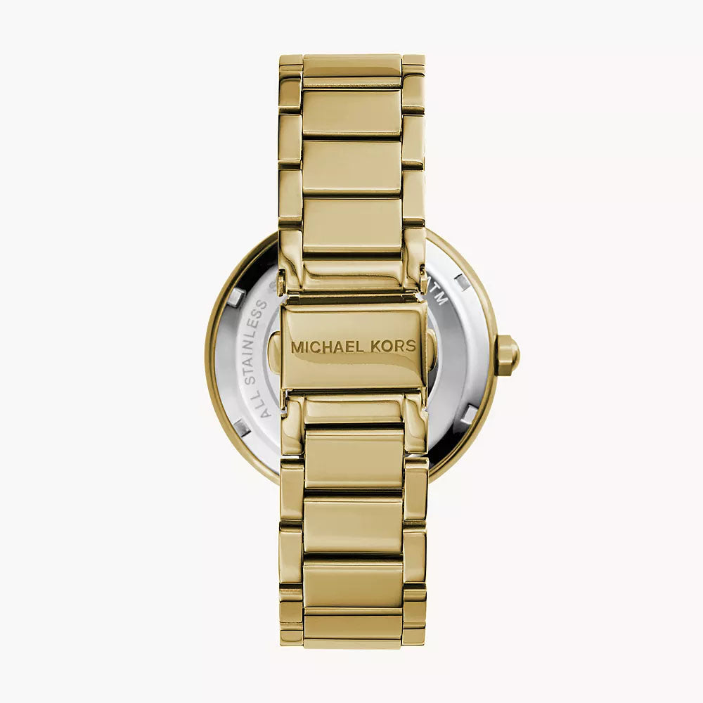 Michael Kors Parker Women's Three-Hand Gold-Tone Stainless Steel Watch - MK5784