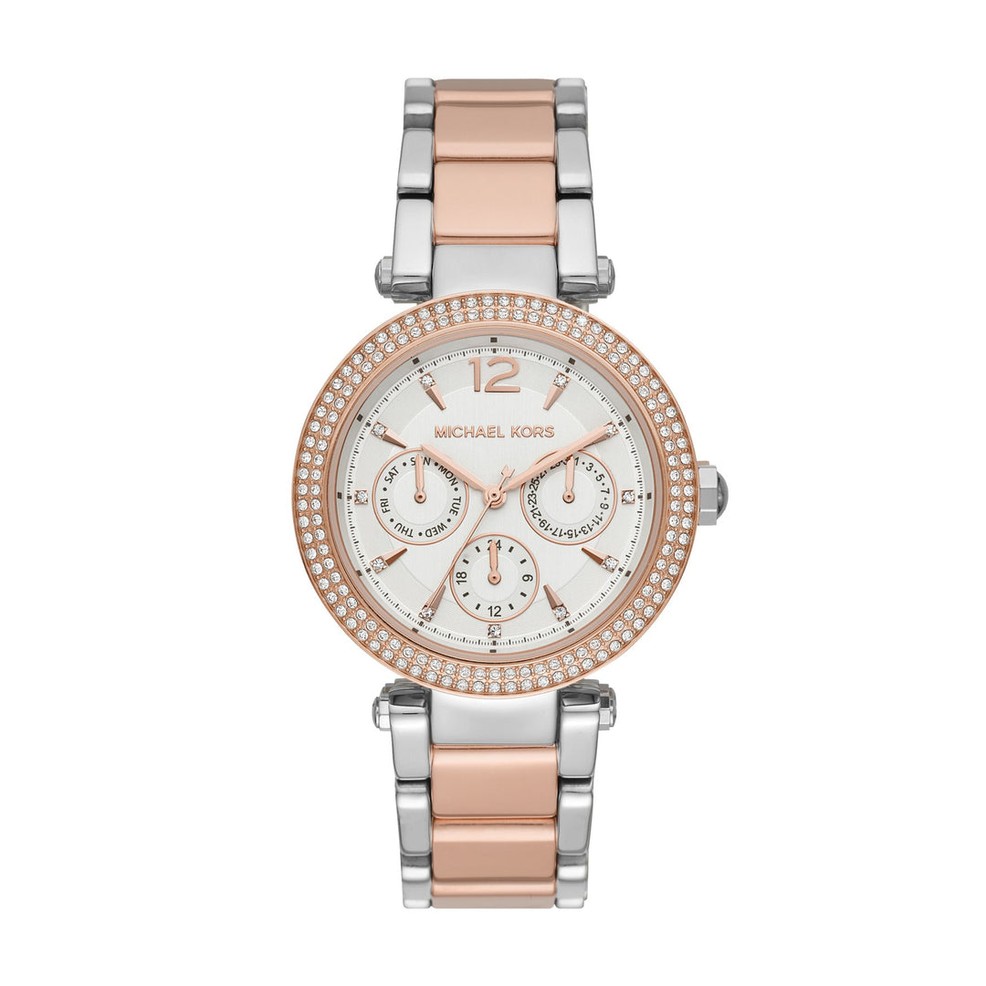 Michael Kors Parker Multifunction Two-Tone Stainless Steel Women&