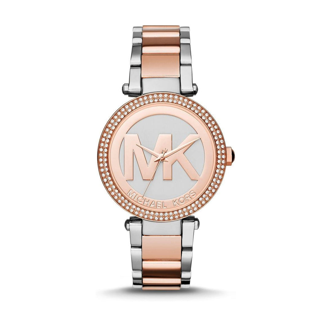 Michael Kors Parker Silver Dial Two-Tone Women&