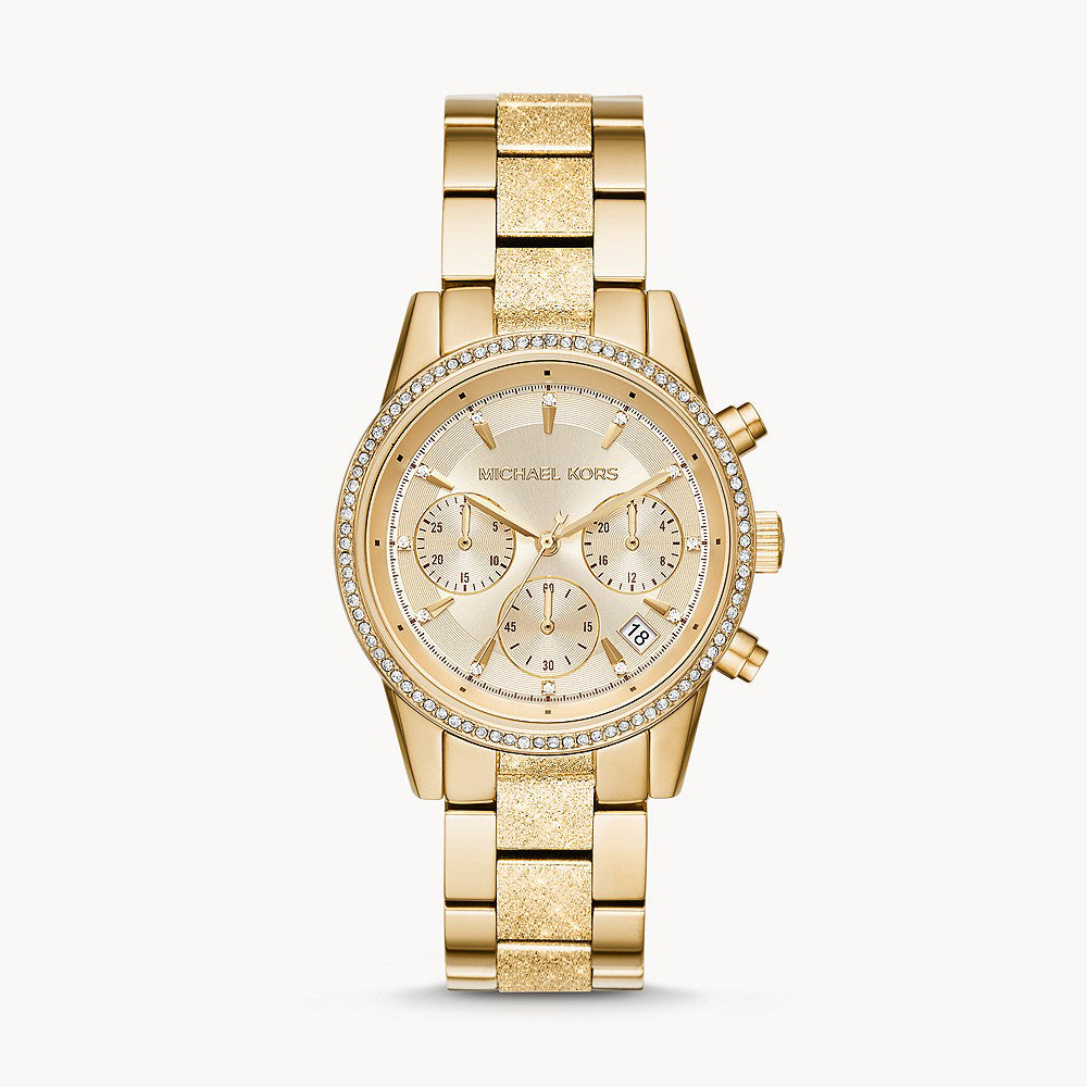 Michael Kors Bryant Gold Stainless Steel Women&