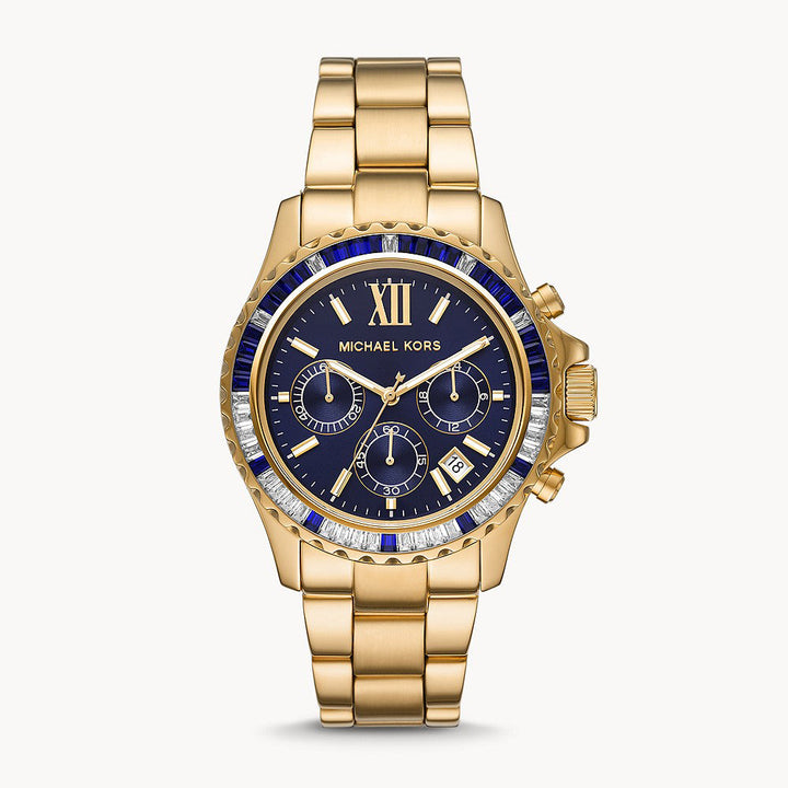 Michael Kors Everest Chronograph Gold-Tone Stainless Steel Women&