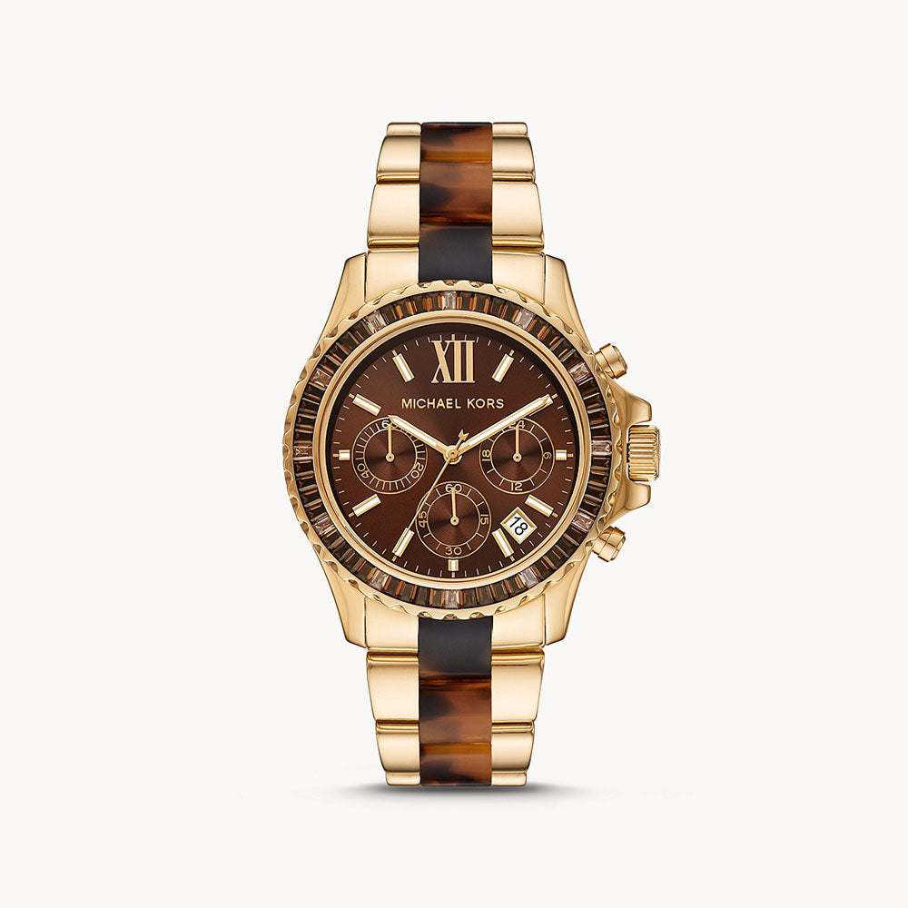 Michael Kors Everest Chronograph Two-Tone Stainless Steel Women&
