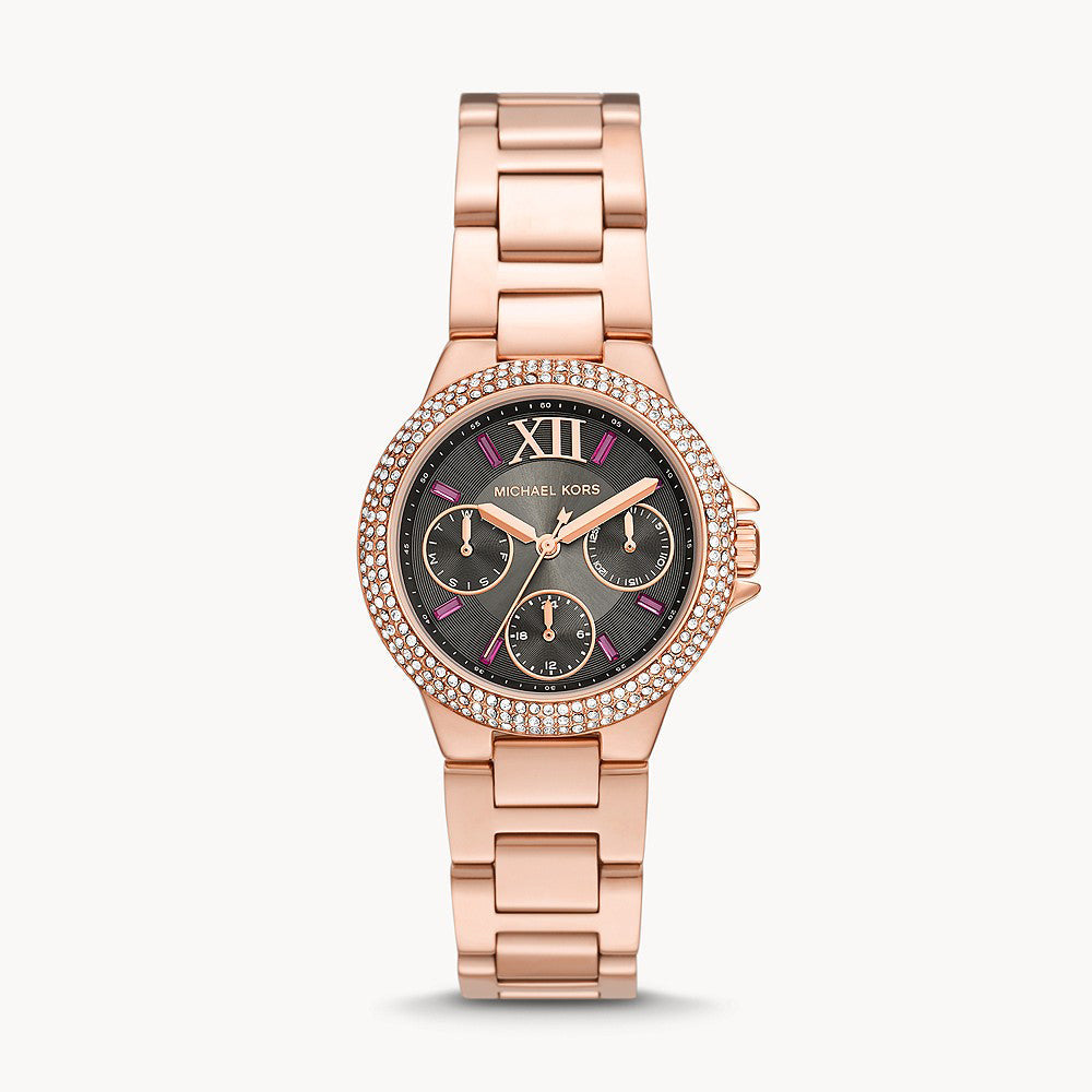 Michael Kors Camille Rose Gold Stainless Steel Women&