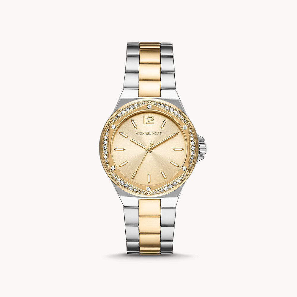 Michael Kors Lennox Three-Hand Two-Tone Stainless Steel Women&