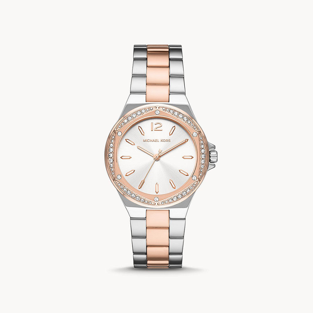 Michael Kors Lennox Three-Hand Two-Tone Stainless Steel Women&