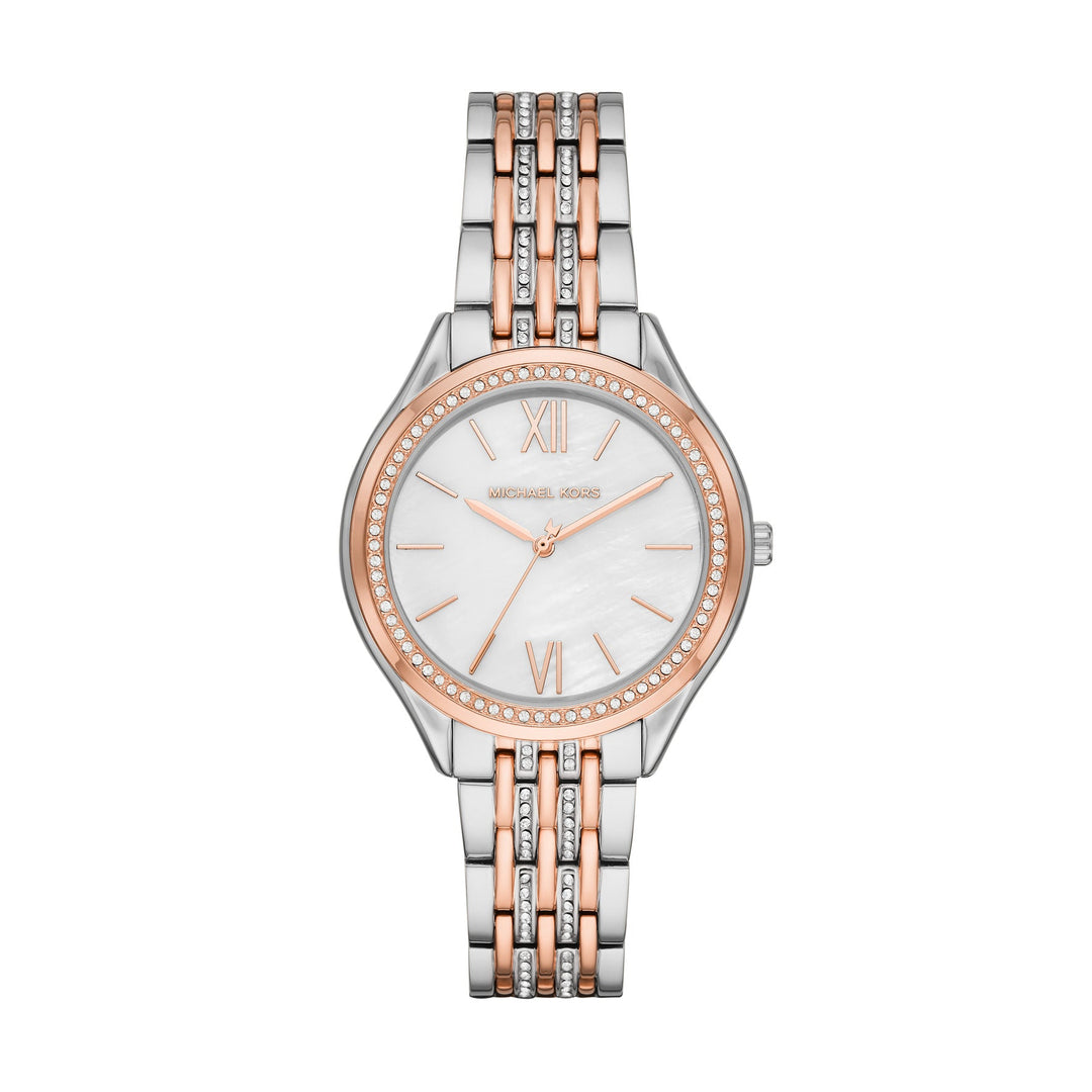 Michael Kors Mother of Pearl Analog Women&