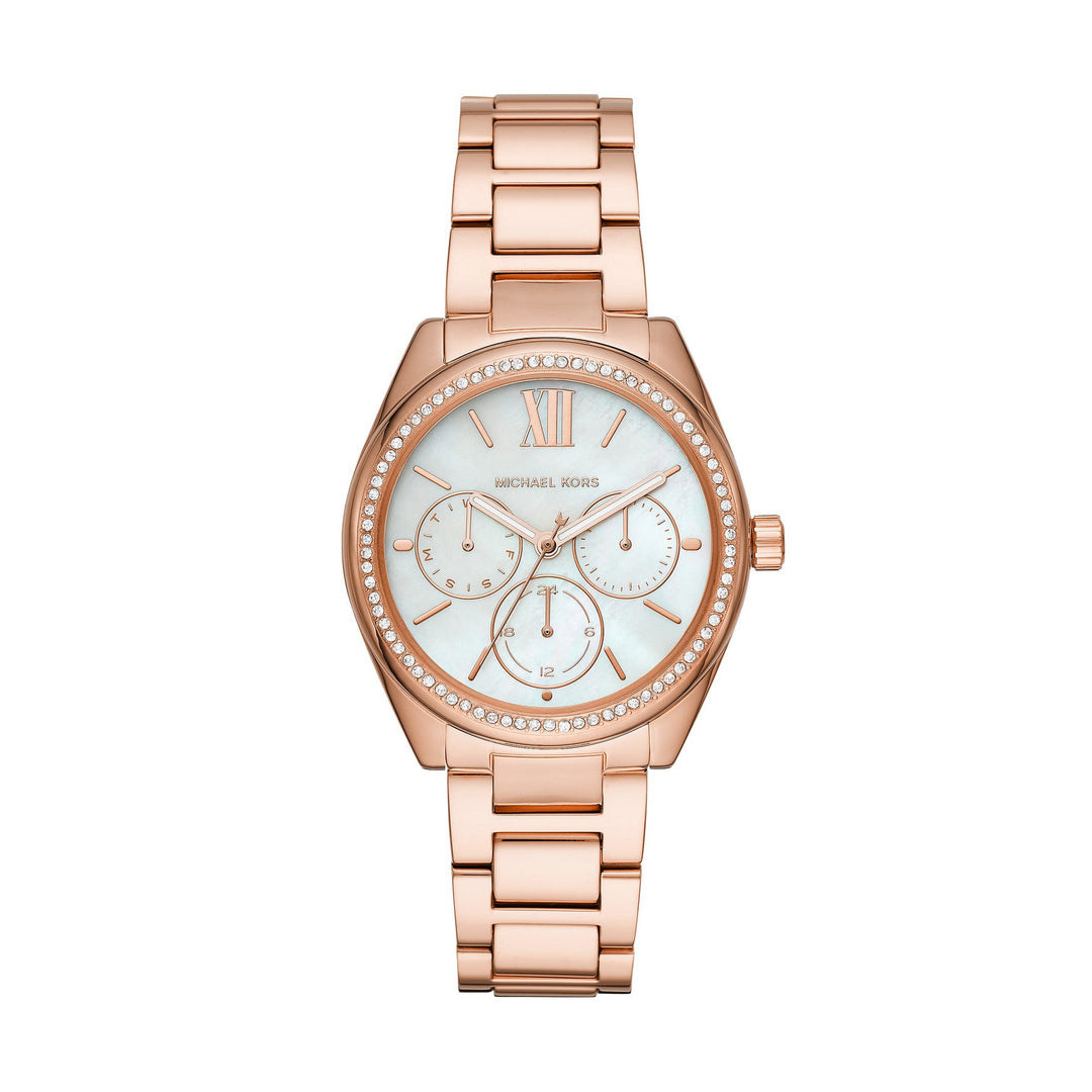 Michael Kors Janelle Multifunction Rose Gold-Tone Stainless Steel Women&