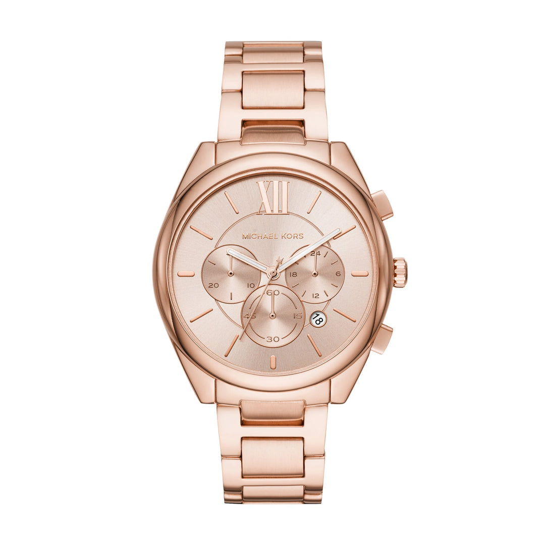 Michael Kors Jan Chronograph Rose Gold-Tone Stainless Steel Women&