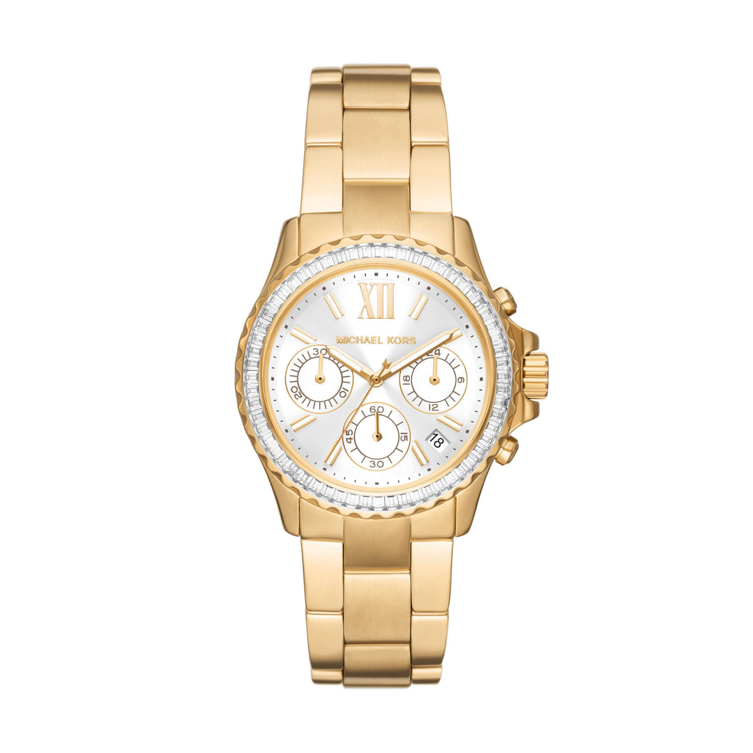 Michael Kors Everest Chronograph Gold-Tone Stainless Steel Women&