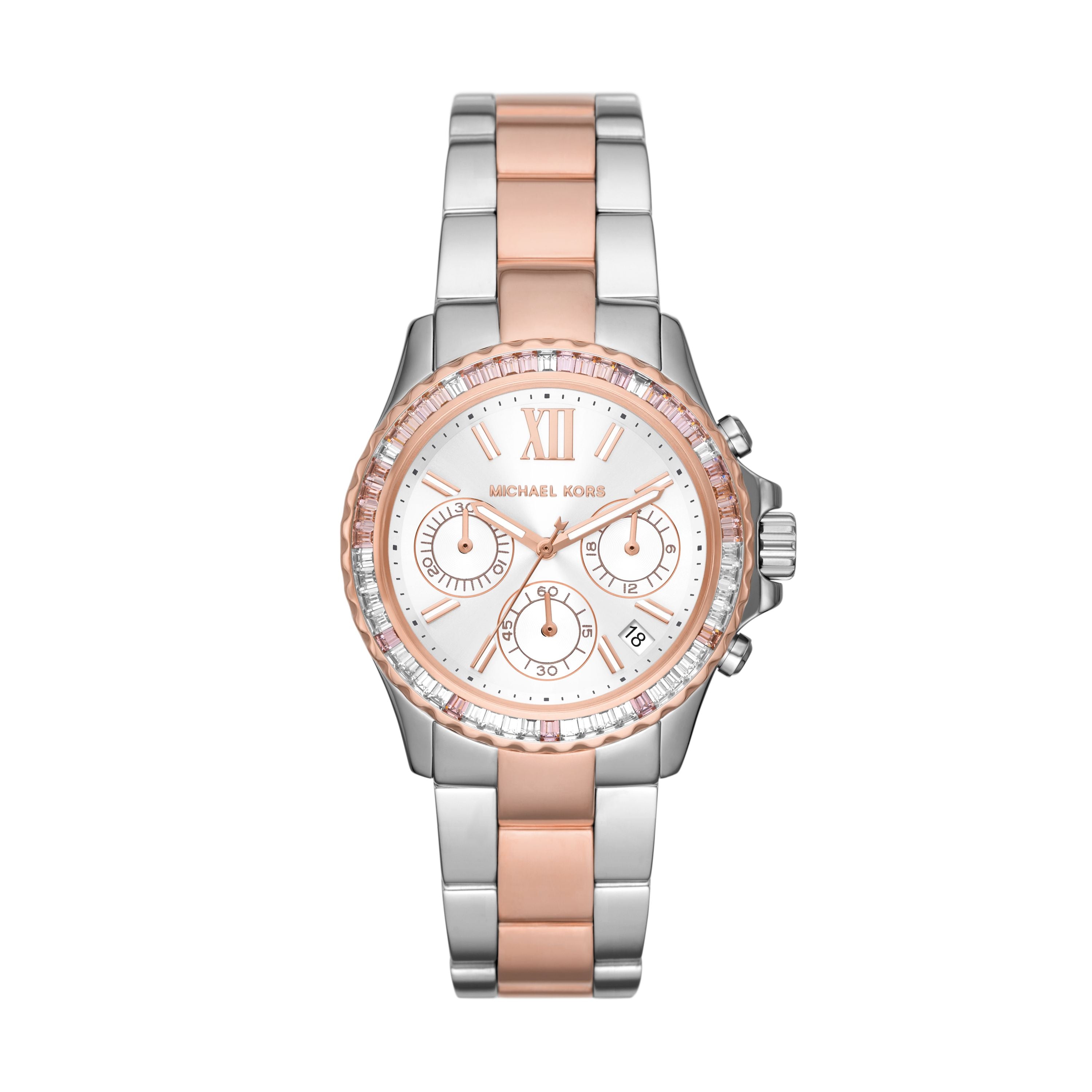Michael Kors Everest Chronograph Two-Tone Stainless Steel Women's Watc ...