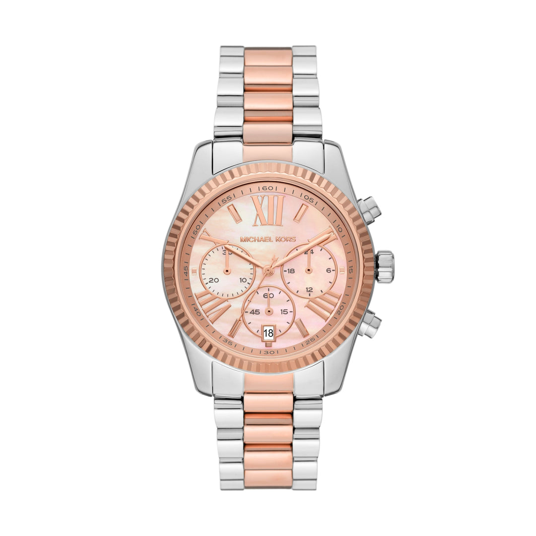 Michael Kors Lexington Chronograph Two-Tone Stainless Steel Women&