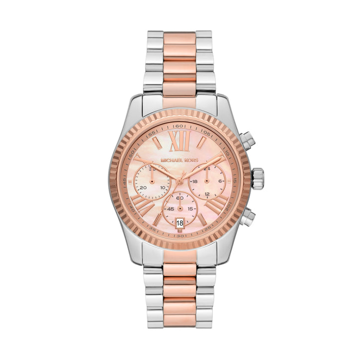 Michael Kors Lexington Chronograph Two-Tone Stainless Steel Women&