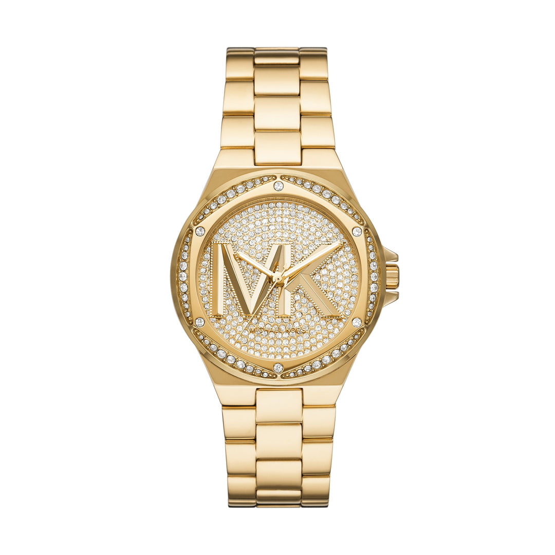 Michael Kors Lennox Three-Hand Gold-Tone Stainless Steel Women&